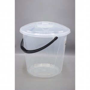 سطل مع غطا شفاف AK198